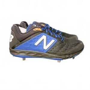 NEW New Balance Mens 3000v4 Comfort Metal Cleats in‎ Black/Blue, Size 16 2E